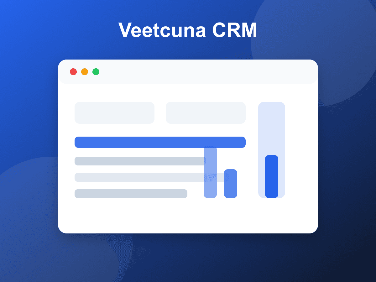 Panel visual del modulo CRM